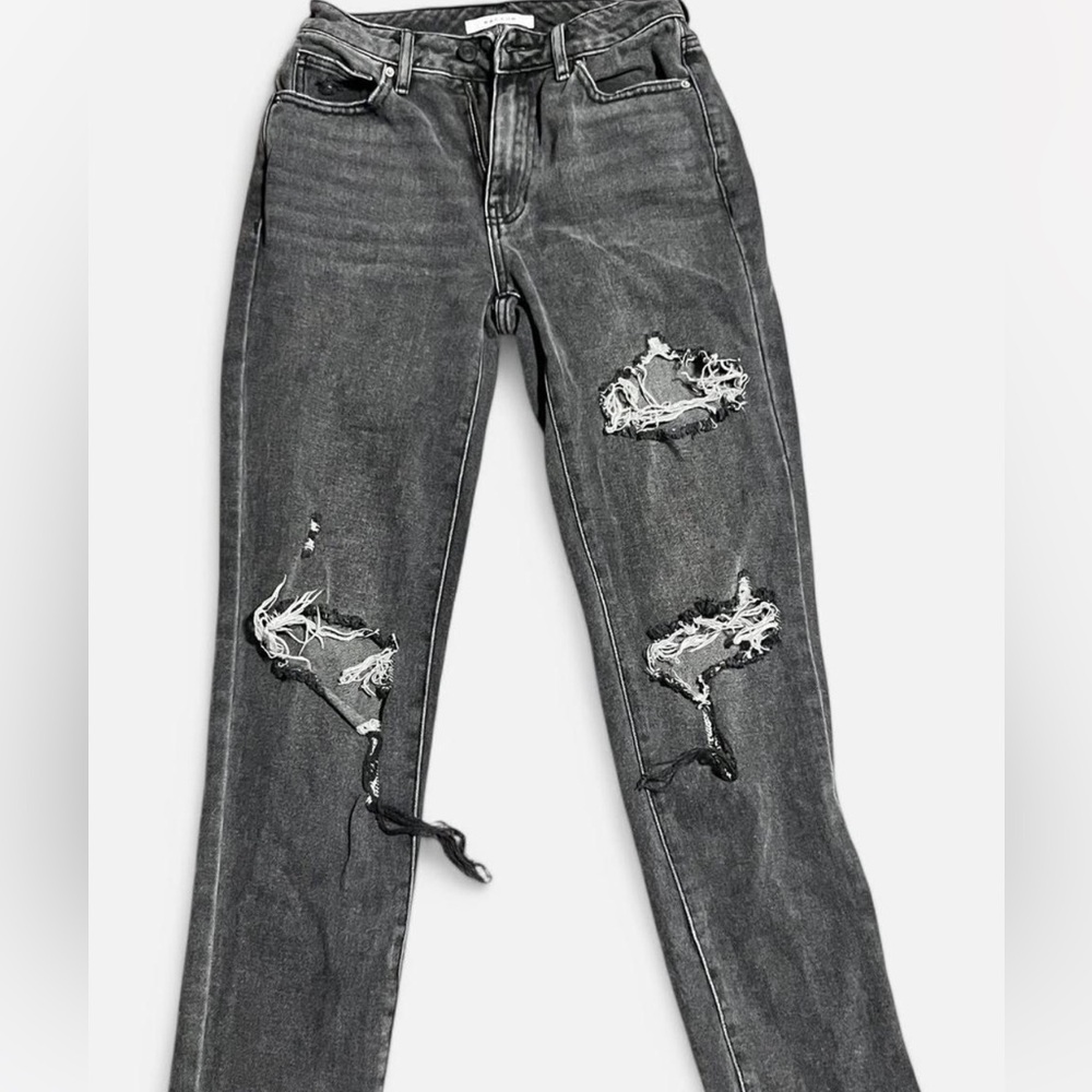 Pacsun Distressed Grey Mom Jeans